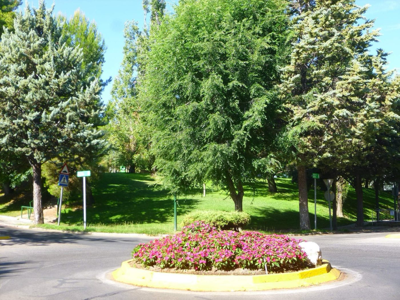 Glorieta ajardinada en La Moraleja